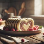 buche chocolat blanc coeur framboises