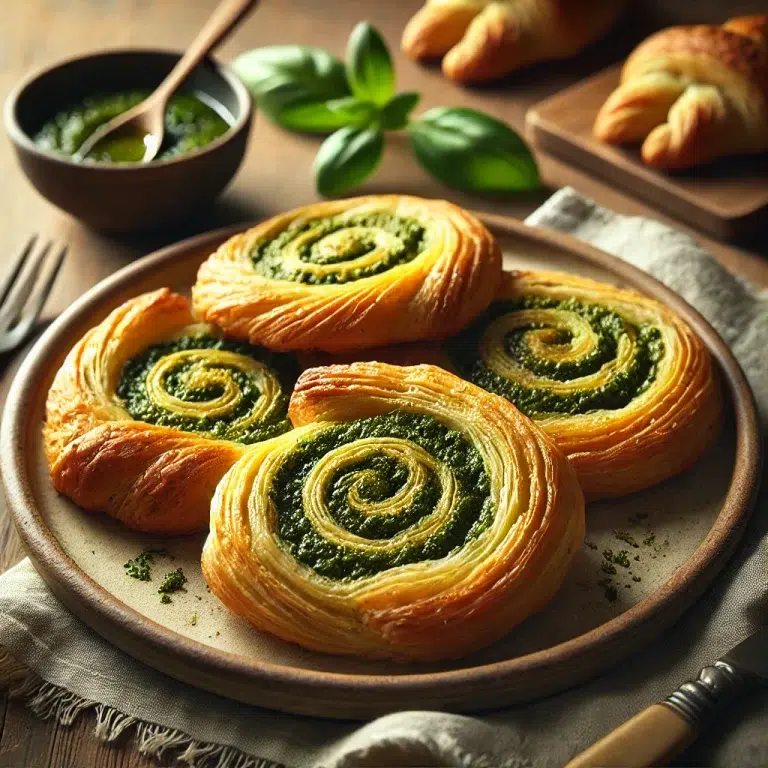 palmiers au pesto