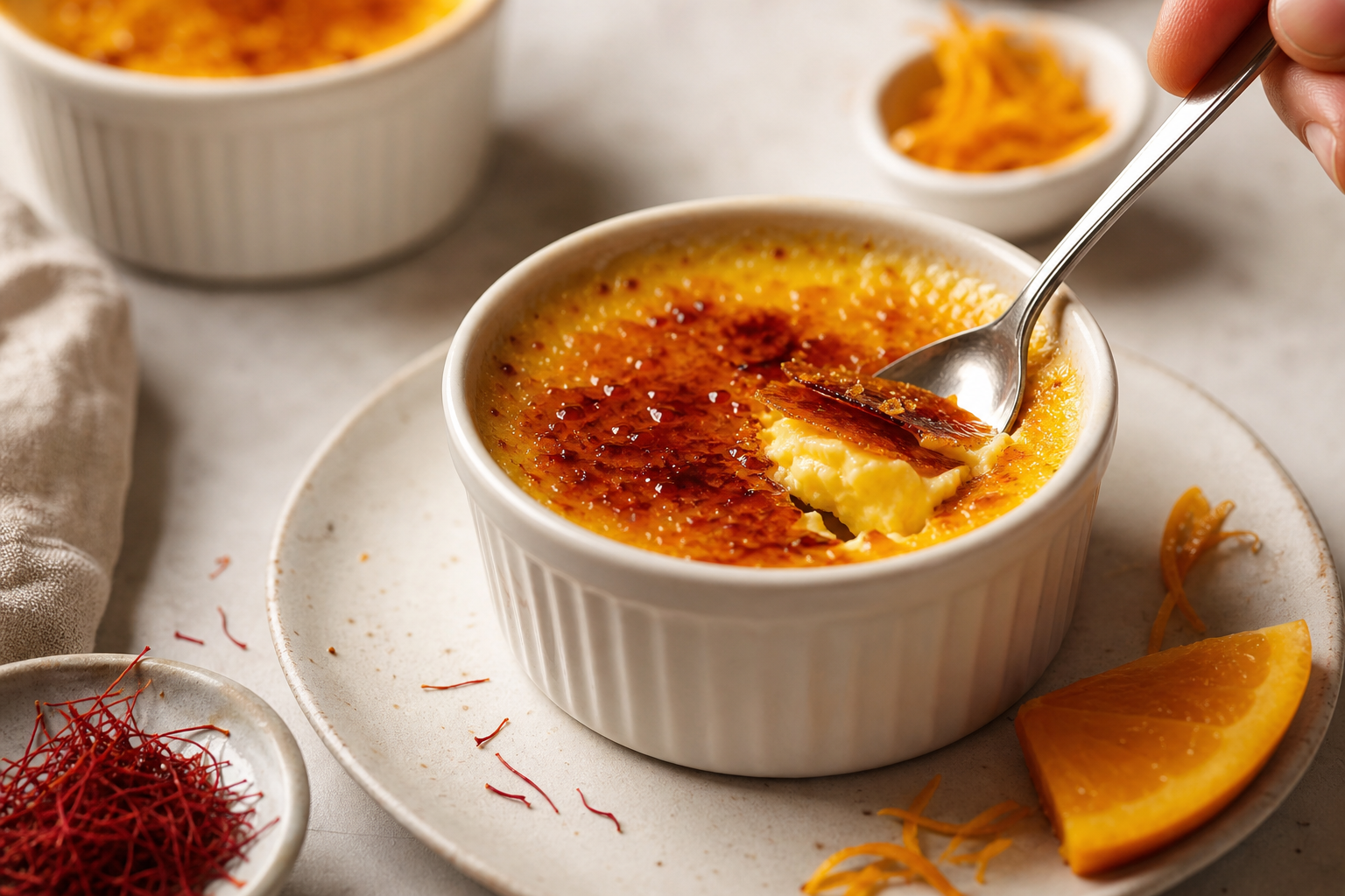 Crème brûlée au safran
