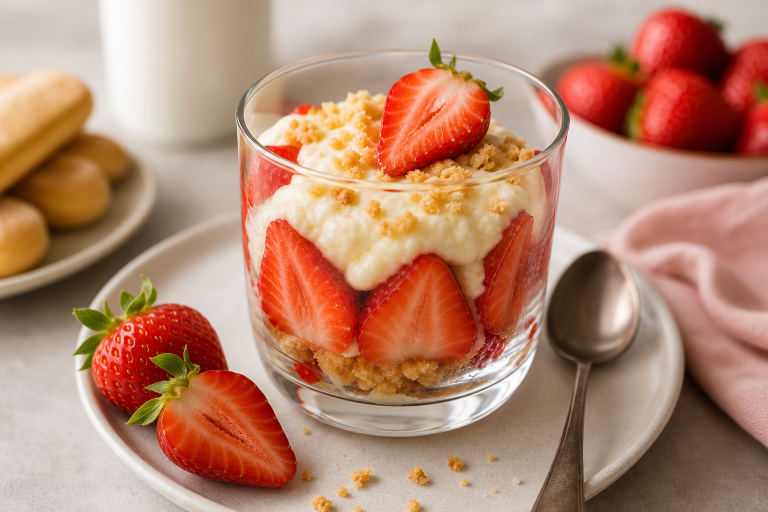 Fontainebleau aux fraises, vanille et citron