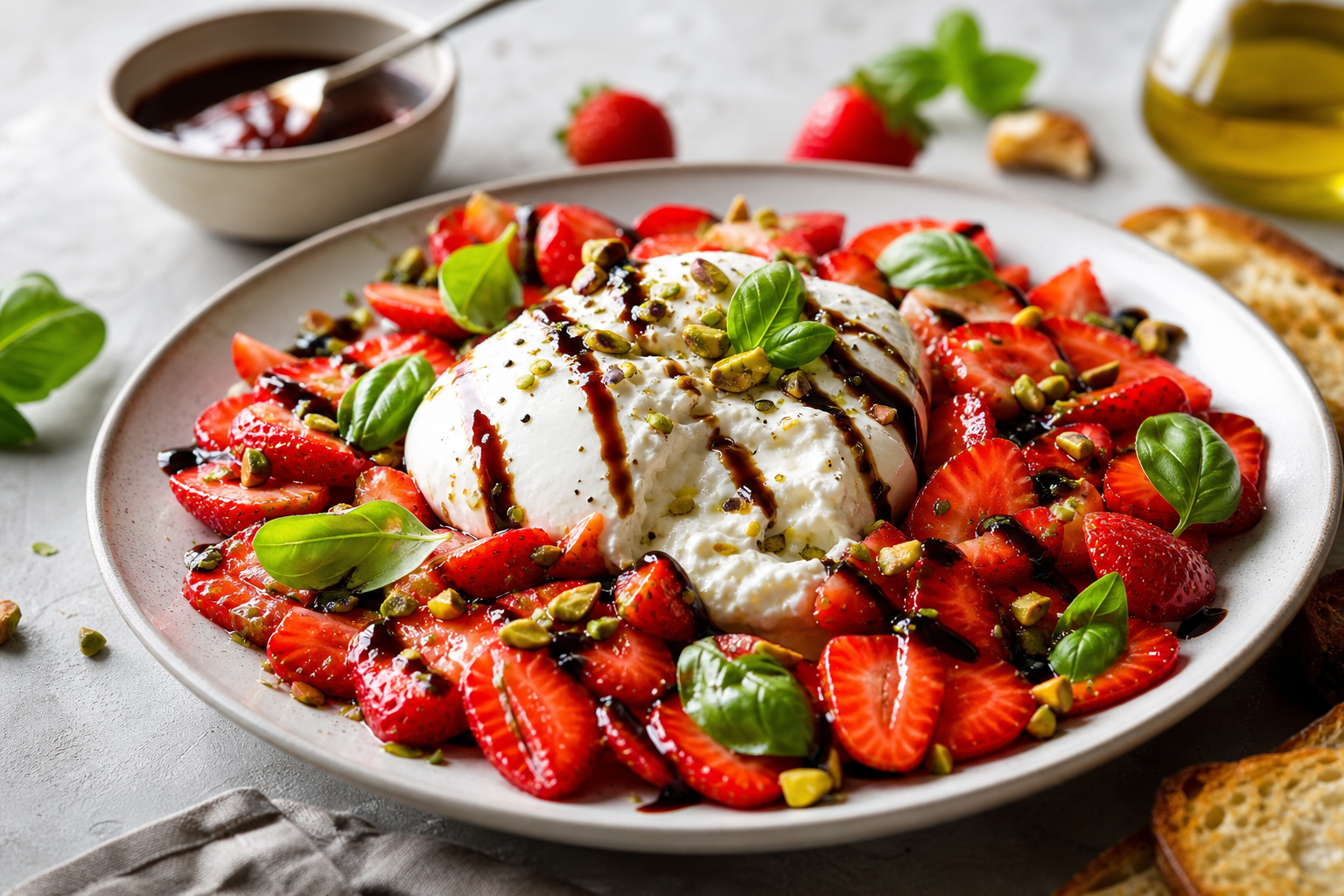 Fraises et Burrata, le mélange qui cartonne en cuisine