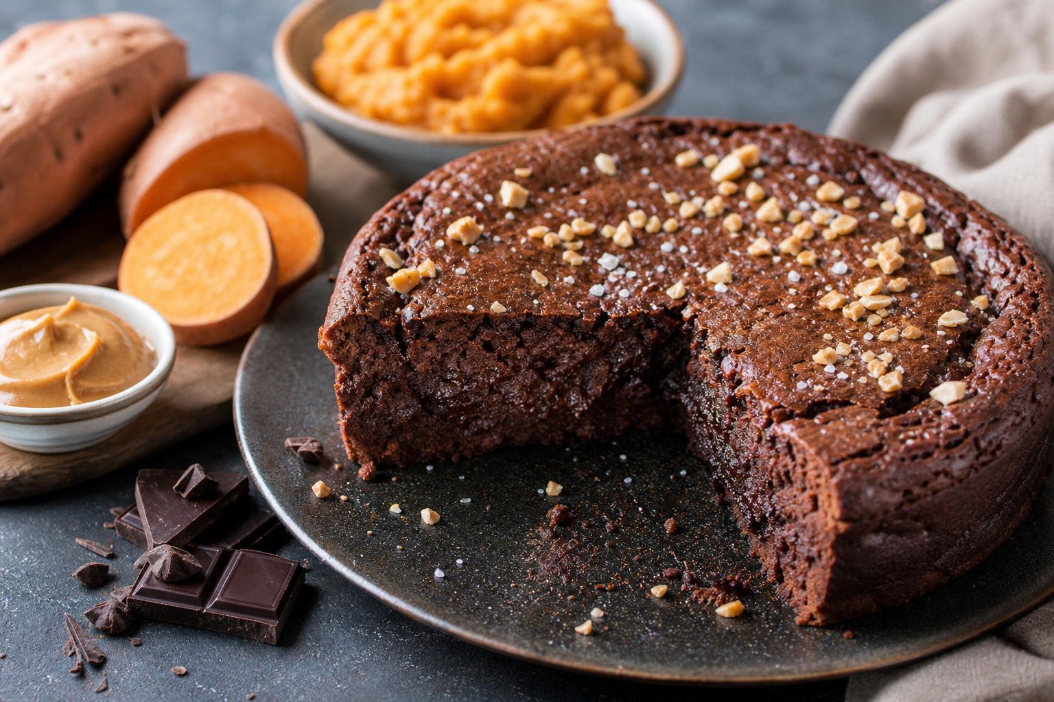 L’ingrédient qui change tout dans ce moelleux chocolat intense sain et gourmand…