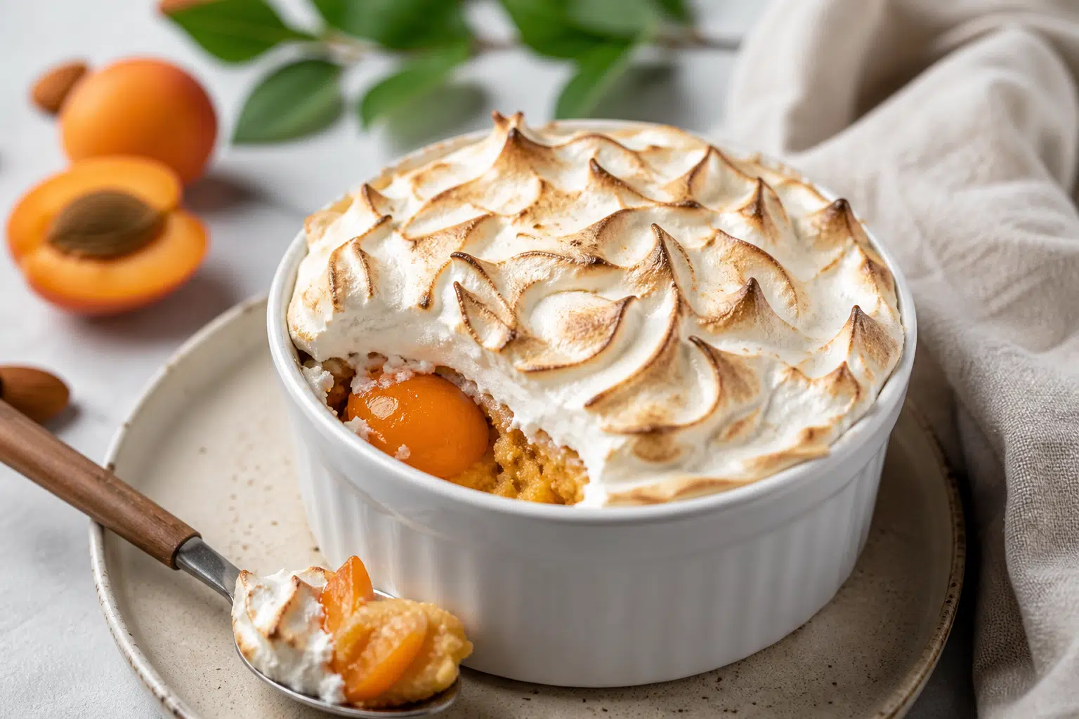 Abricots à la norvégienne