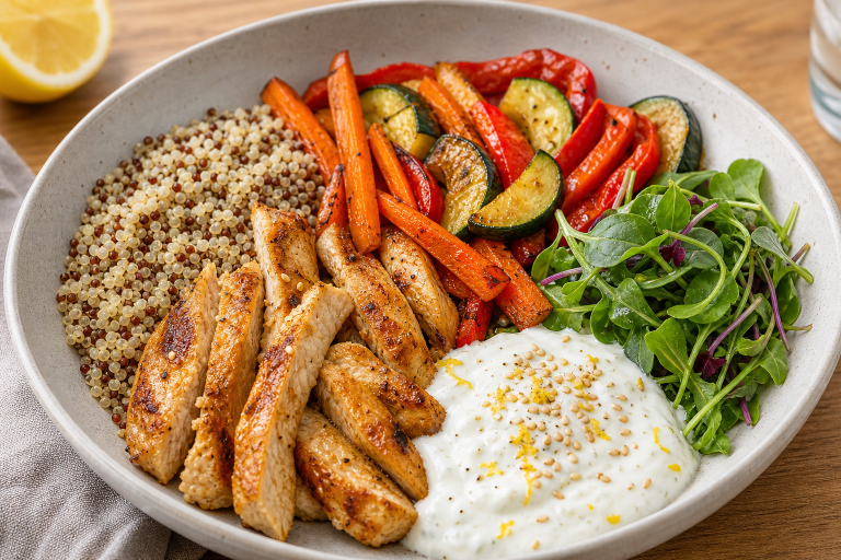 bowl-nourrissant-poulet-quinoa-legumes-roti