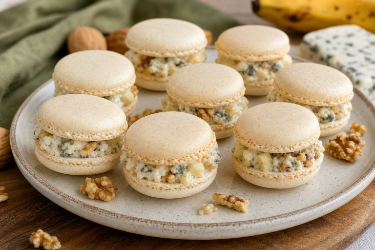 macarons-sales-roquefort-banane-noix