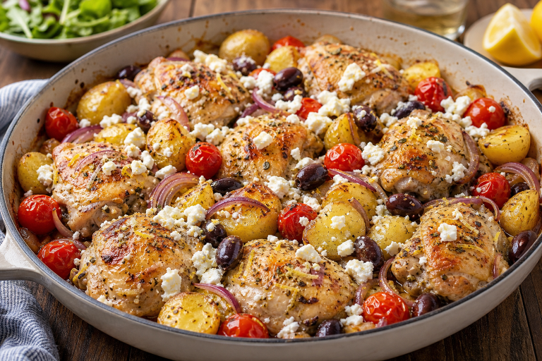 one-pan-poulet-grec