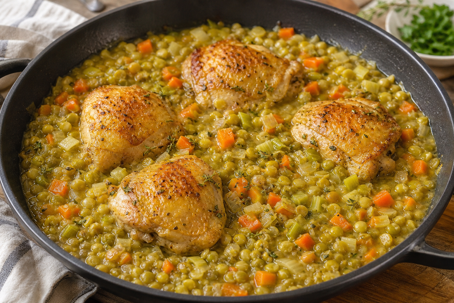 one-pan-poulet-pois-casses