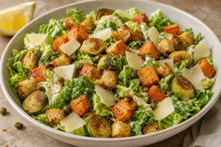 salade-caesar-patates-douces-chou-bruxelles