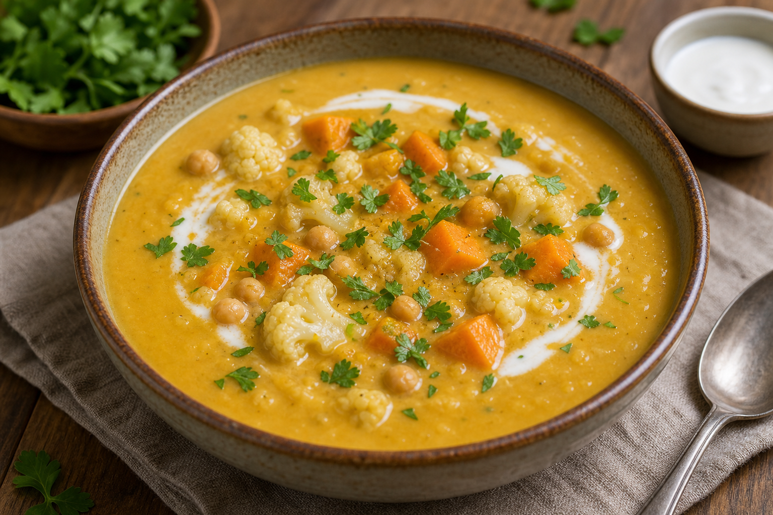 soupe-chou-fleur-patate-douce-pois-chiche-cookeo