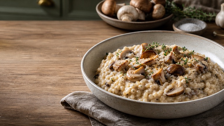Ragoût de carottes et champignons à la polenta crémeuse