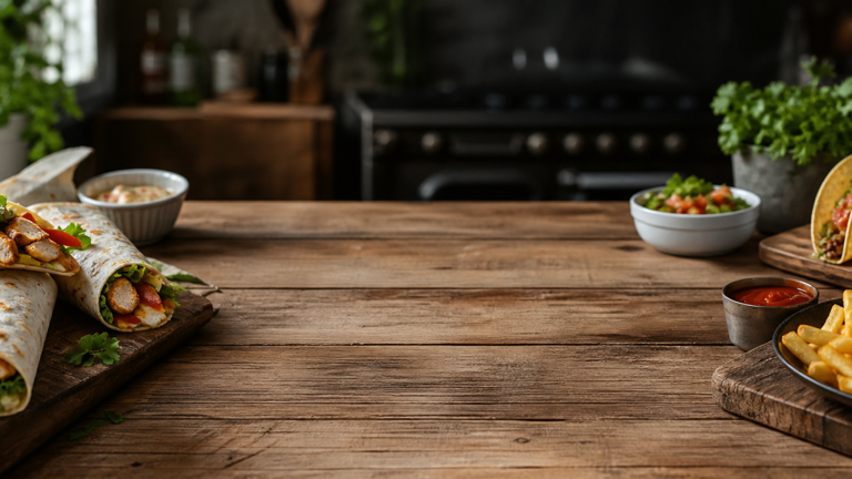 Wrap street food alsacien aux knacks, choucroute et sauce au munster